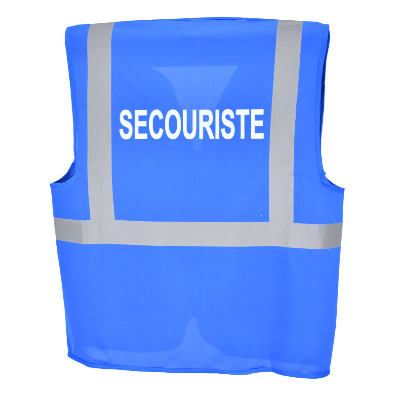 Gilet de course avec éléments de design réfléchissants L/XL bleu, Article  sur la sécurité, Premiers secours & Co, Confort & accessoires