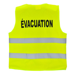 gilet jaune fluo évacuation