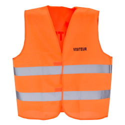 gilet sécurité visiteur fluo