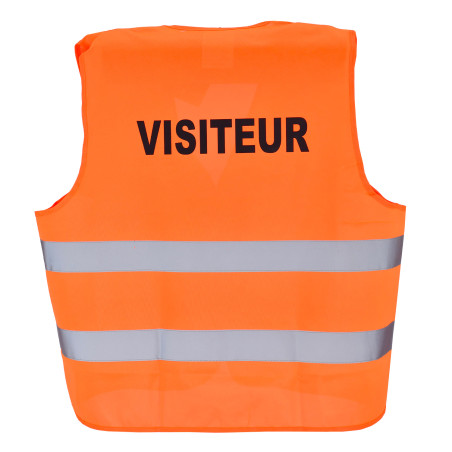gilet visiteur orange