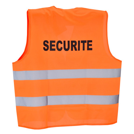 Gilet fluo, gilet de sécurité jaune haute visibilité.