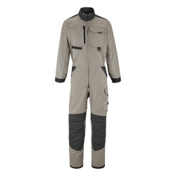 combinaison travail beige