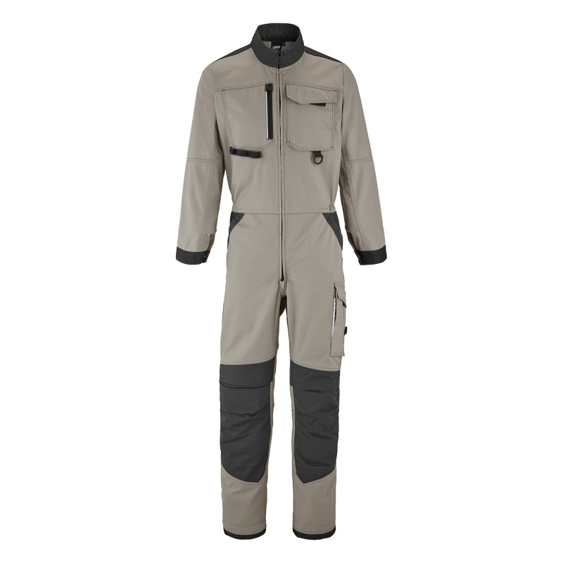 combinaison travail beige