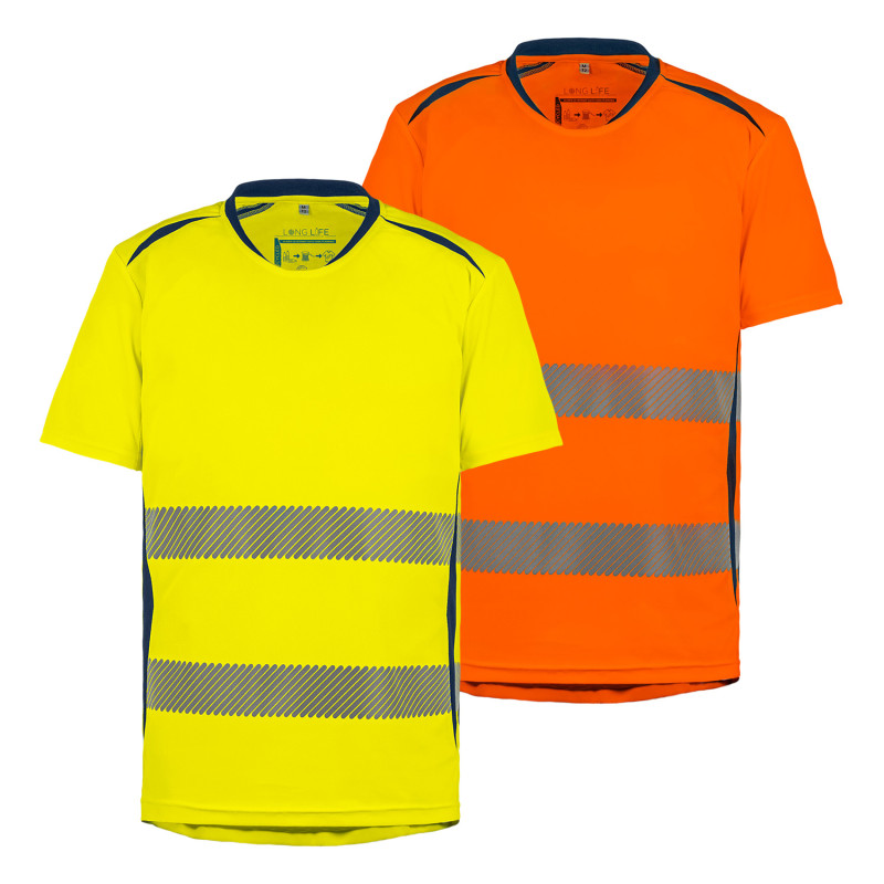 T shirt haute visibilité 100 coton best sale