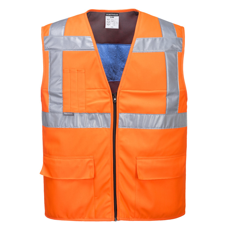 gilet rafraîchissant fluo