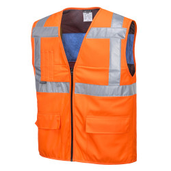 gilet refroidissant fluo