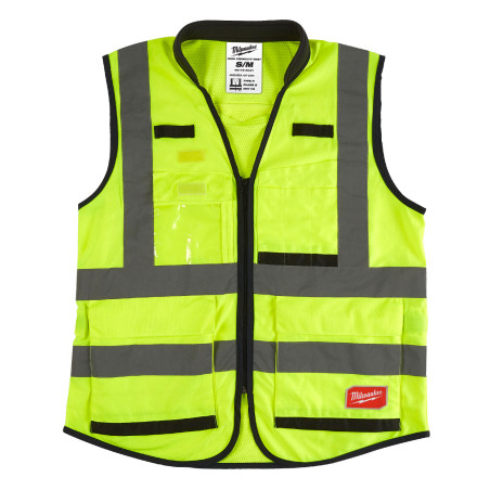 GILET HAUTE VISIBILITÉ CLASSE II JAUNE FLUO