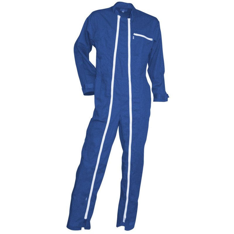 Combinaison professionnelle bleue LMA double fermeture CROCQ