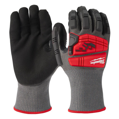 Gants Impact Demolition Anti Choc taille M Milwaukee - Matériel de Pro