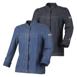 veste cuisine femme en jean