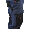 pantalon multipoches bleu