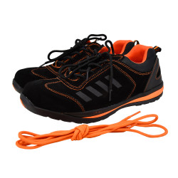 chaussures securite noir orange
