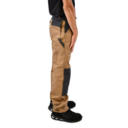 pantalon travail beige