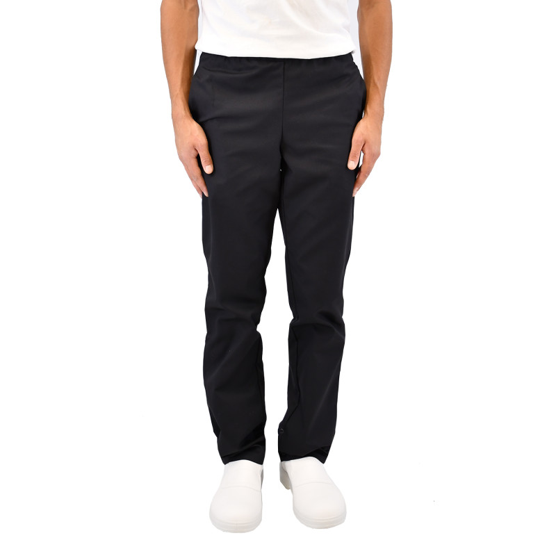 Pantalon de cuisine noir pas cher Robur UMINI