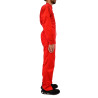 combinaison double zip rouge