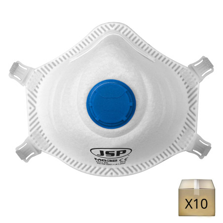 Masque respiratoire jetable avec lunette FFP2 Filterspec Pro JSP