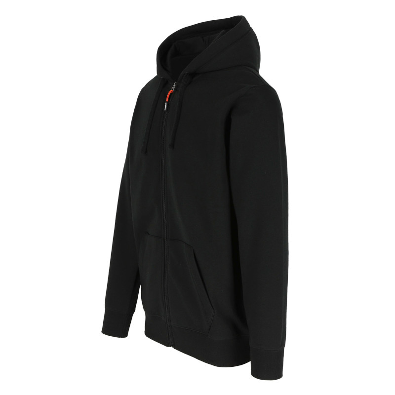 Sweat De Travail à Capuche Zippé U-Power Galaxy - Couleur Noir/Jaune - Taille L - Vêtement Professionnel Décontracté