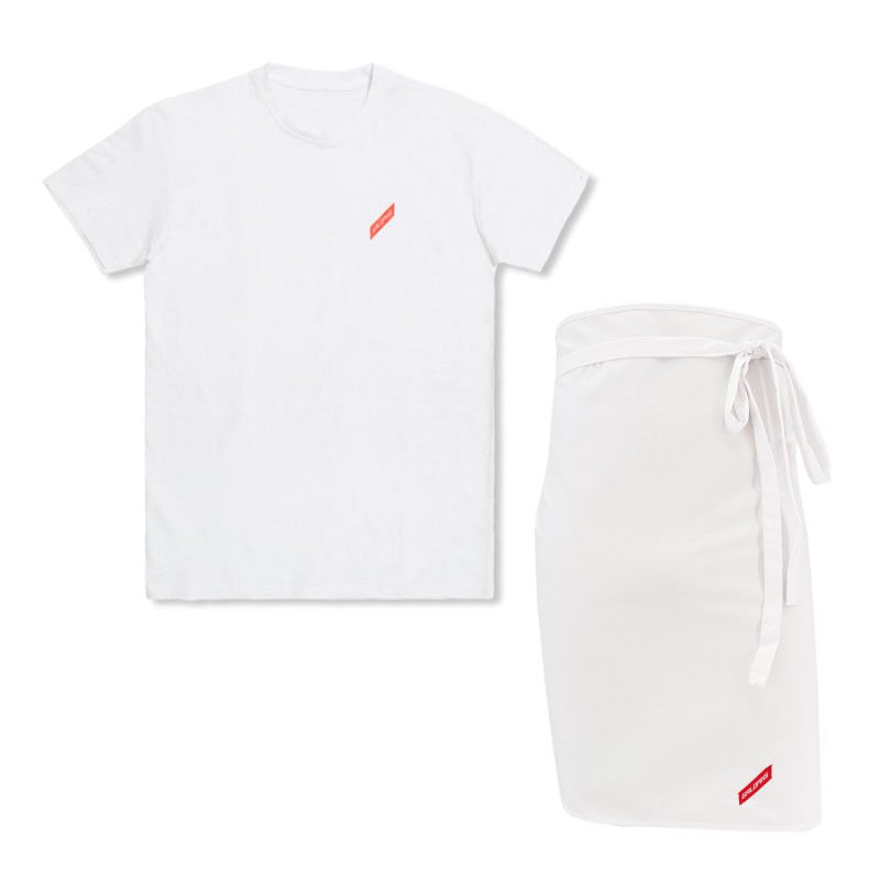 tenue serveur blanche