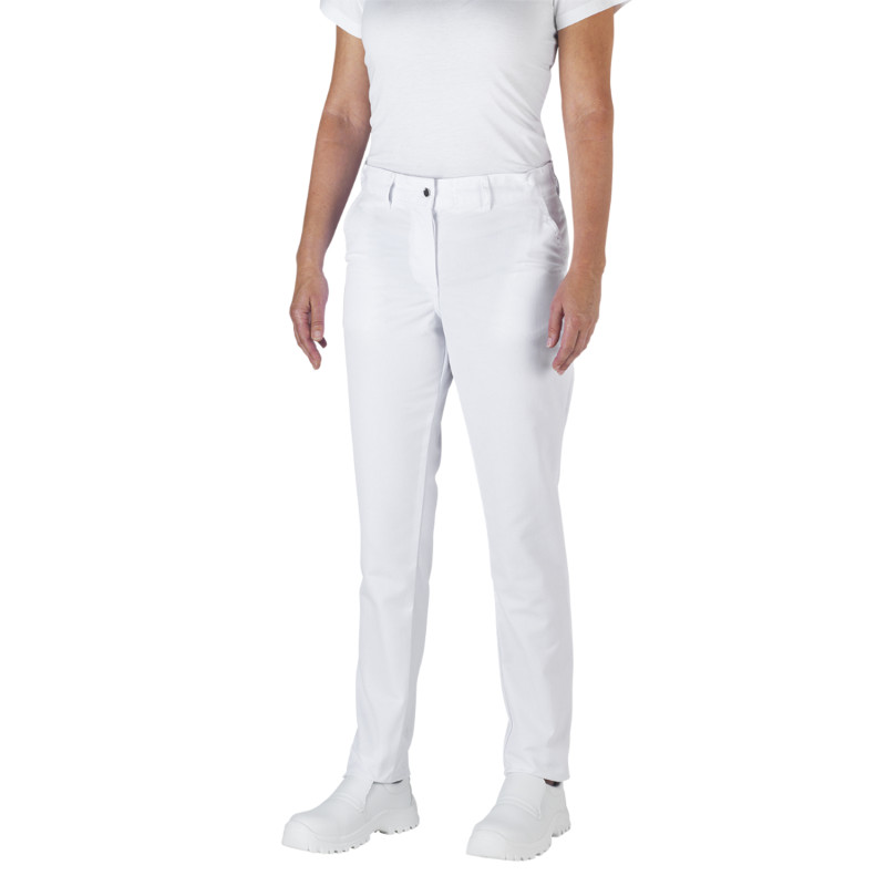 pantalon cuisine blanc pour femme