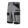 Bermuda de travail BTP CRUSHER Collection Work Attitude Marque Lafont Gris Acier contrasté Noir