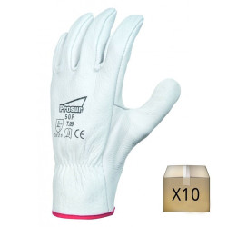 Gants maîtrise tout fleur (lot de 10)