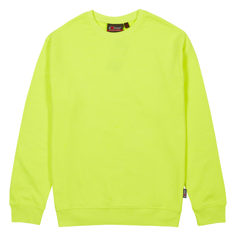 pull travail jaune