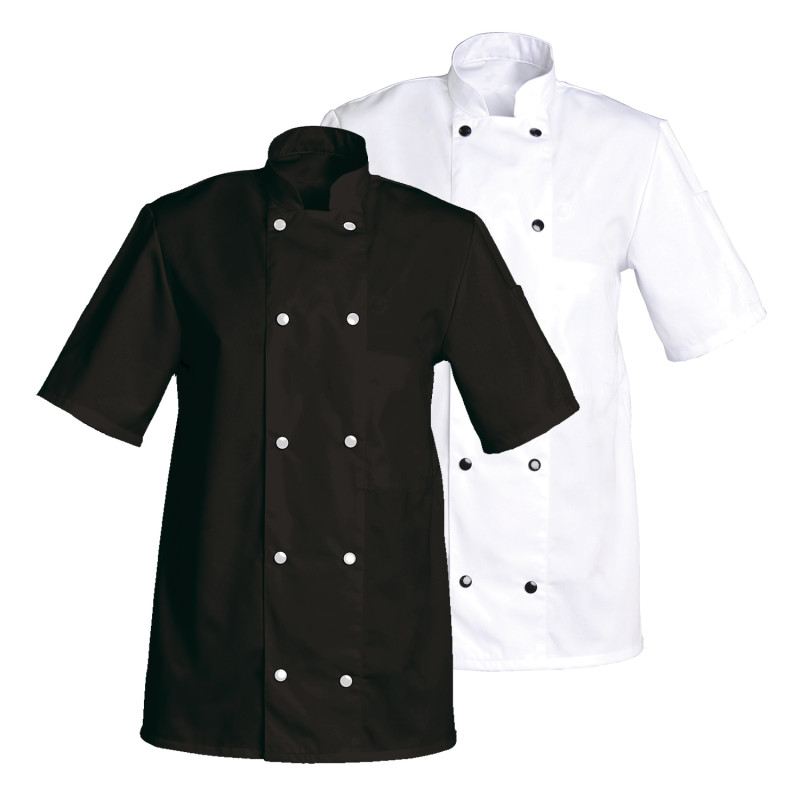 Veste De Chef GREIFF Regular Fit - Coton Équitable, Boutons Pression Cachés, Poche Bras, Trous De Ventilation - Pour Cuisine Professionnelle