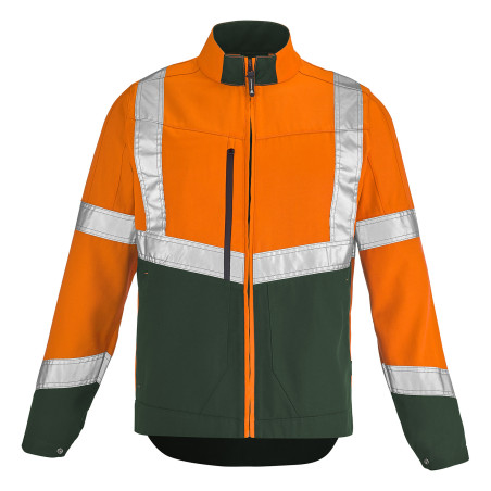 blouson haute visibilité orange