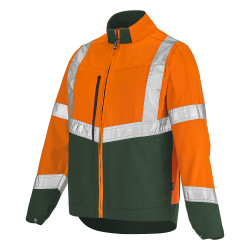 blouson orange haute visibilité