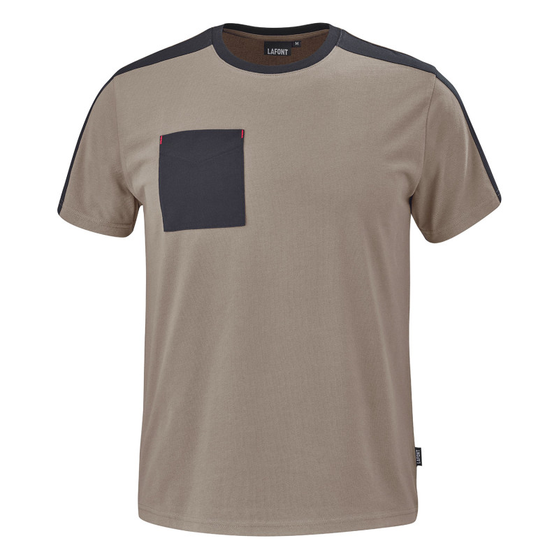 t shirt travail beige