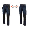 Jean de travail brut genouillères poches Holster démontables PULS DENIM - Devant