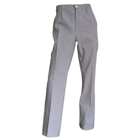 Pantalon de Cuisine motif Pied de poule - Pantalon de cuisinier mixte - LMA MORTEAU