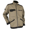 Blouson de Travail BTP Bicolore TITANE - Beige et noir - Vue Devant