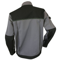 Blouson pro LMA BTP Bicolore TITANE - Gris et noir - Vue Dos