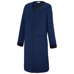 blouse bleu marine femme longue