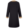 blouse longue santé noir femme