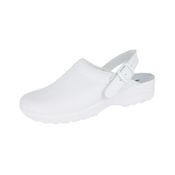 Sabot Médical SRC en cuir blanc mixte MADO Nordways couleur blanche