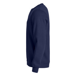 sweat col rond bleu marine
