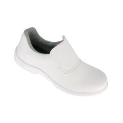Mocassins de sécurité mixte S3 DAN Nordways pour les métiers de la restauration et de l'agroalimentaire blanc 