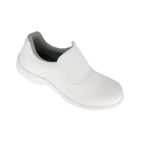 Mocassins de sécurité mixte S3 DAN Nordways pour les métiers de la restauration et de l'agroalimentaire blanc Mocassins de sécurité mixte S3 DAN Nordways pour les métiers de la restauration et de l'agroalimentaire blanc
