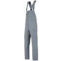 Salopette professionnelle Lafont Industrie ZIRCON WORK COLLECTION 6MIMCP avec poches genoux et sans métal gris acier