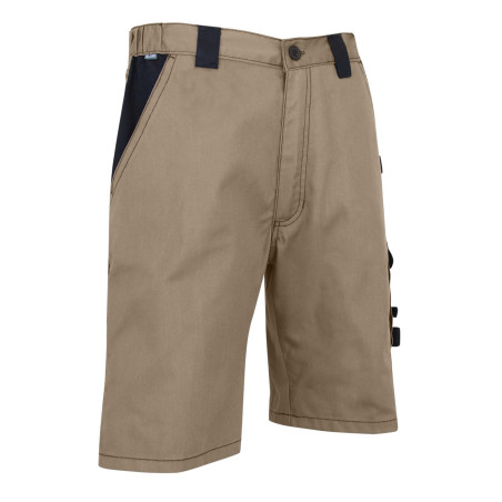 Short de travail LMA bicolore beige noir FONTE Short de travail LMA bicolore beige noir FONTE