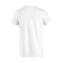 T-Shirt de travail Clique 100% coton BASIC-T à col rond blanc - vue dos