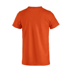 T-Shirt de travail orange Clique 100% coton BASIC-T à col rond - vue dos
