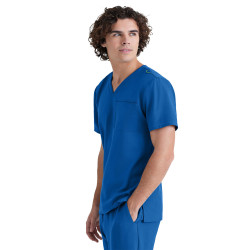 tunique médicale homme bleue