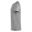 Tee shirt de travail gris 100% coton Clique à col rond BASIC-T - vue côté