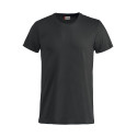 Tee shirt pro 100% coton noir Clique à col rond BASIC-T - vue devant