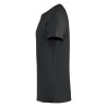 Tee shirt pro 100% coton noir Clique à col rond BASIC-T - vue côté