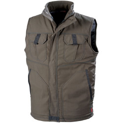 Gilet de travail marron havane Lafont Collection Stone By Lafont ELKI pour l'hiver