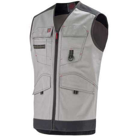 Gilet professionnel gris Lafont collection Work Attitude TROWEL